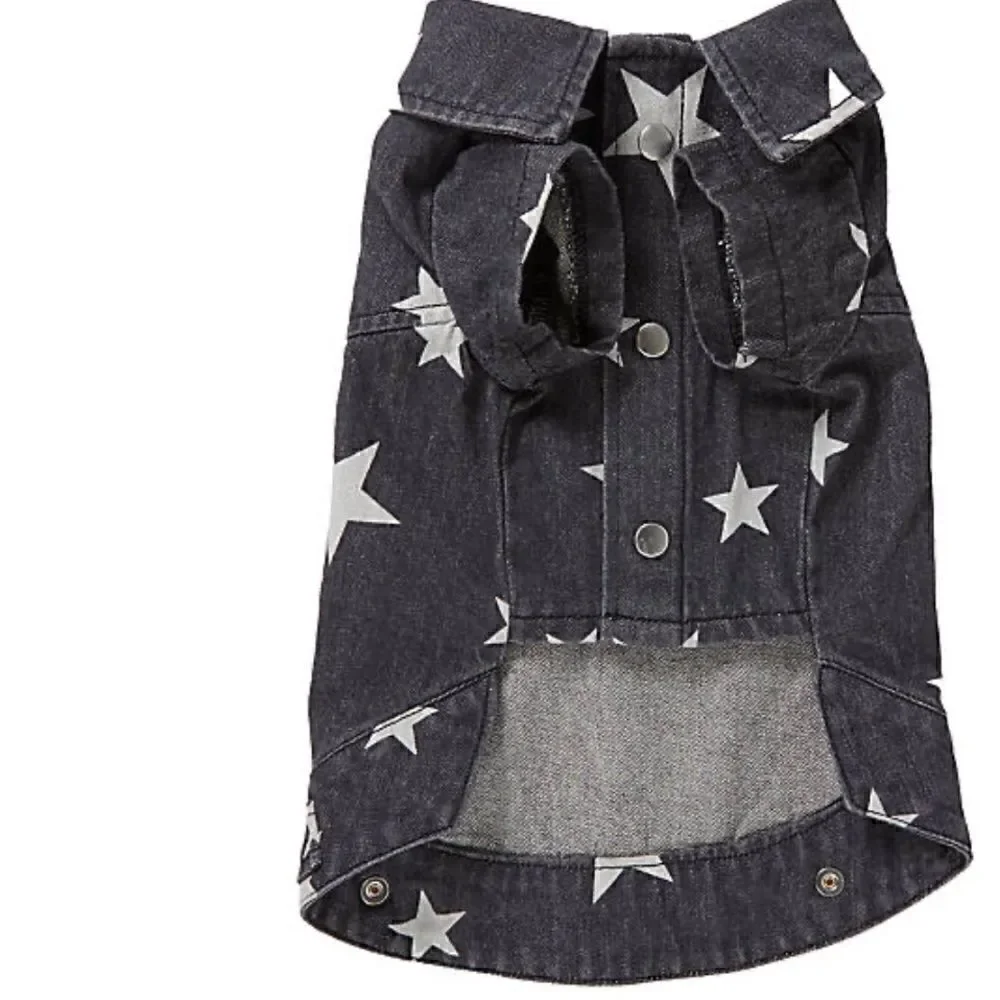Top Paw  Denim Dog Jacket  Brand Dog Denim Jacket Short Sleeve